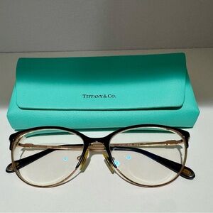 Tiffany & Co. Cat-Eye Glasses in Rose Gold and Black